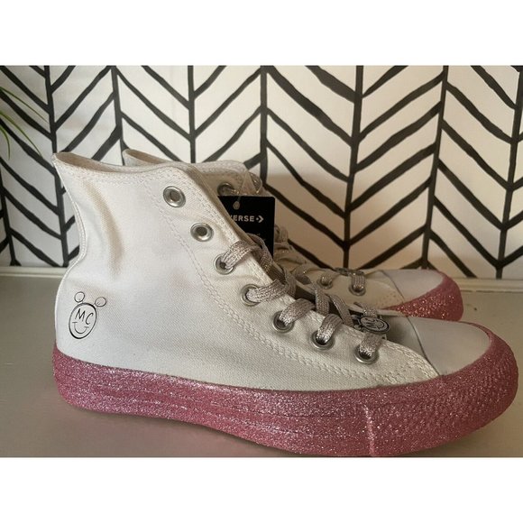 NWT Converse x Miley Cyrus Chuck Taylor ALL STAR Hi Top Shoes US Size Women’s 6 - Picture 1 of 5